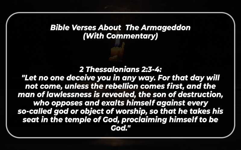 Bible Verses About The Armageddon