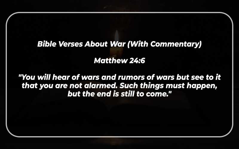 Bible Verses About War