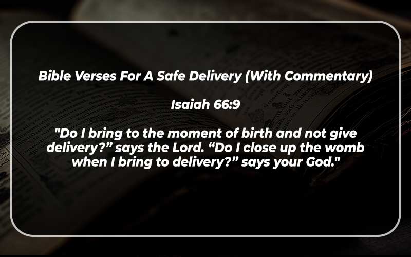 Bible Verses For A Safe Delivery