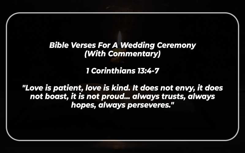 Bible Verses For A Wedding Ceremony