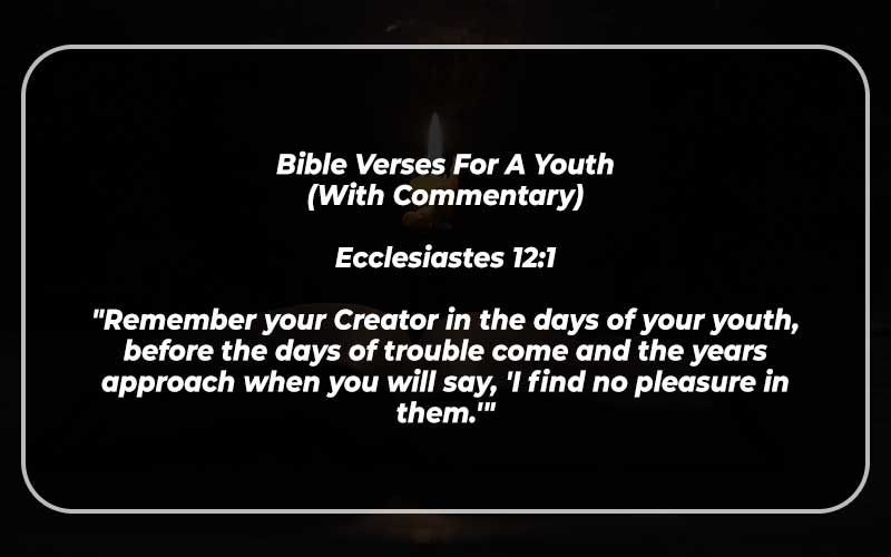 Bible Verses For A Youth