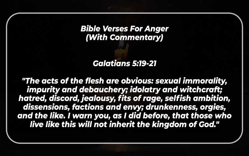 Bible Verses For Anger