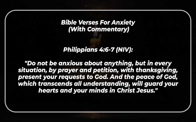 Bible Verses For Anxiety