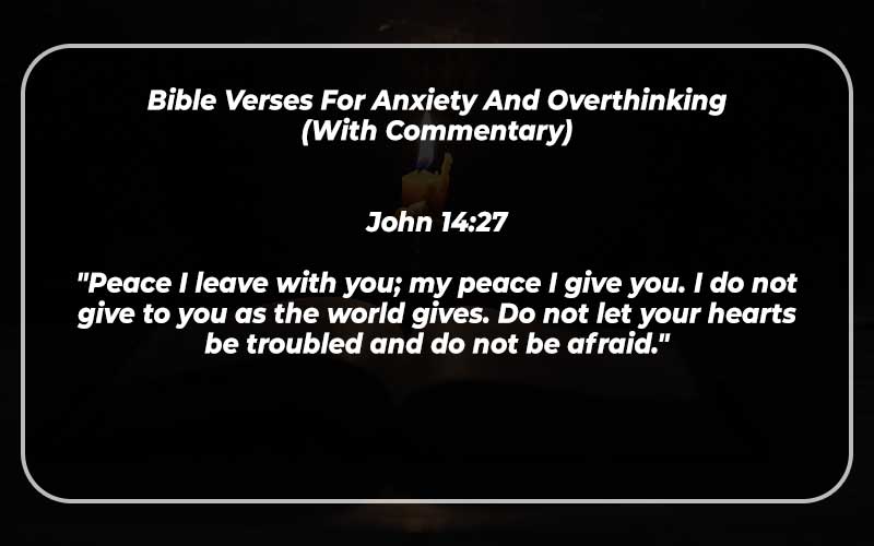 Bible Verses For Anxiety And Overthinking