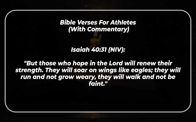 Bible Verses For Athletes