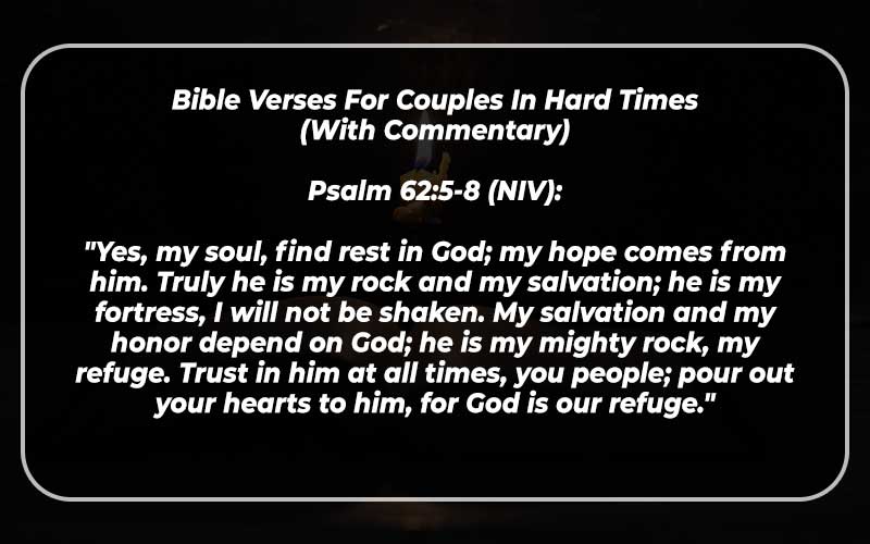 Bible Verses For Couples In Hard Times