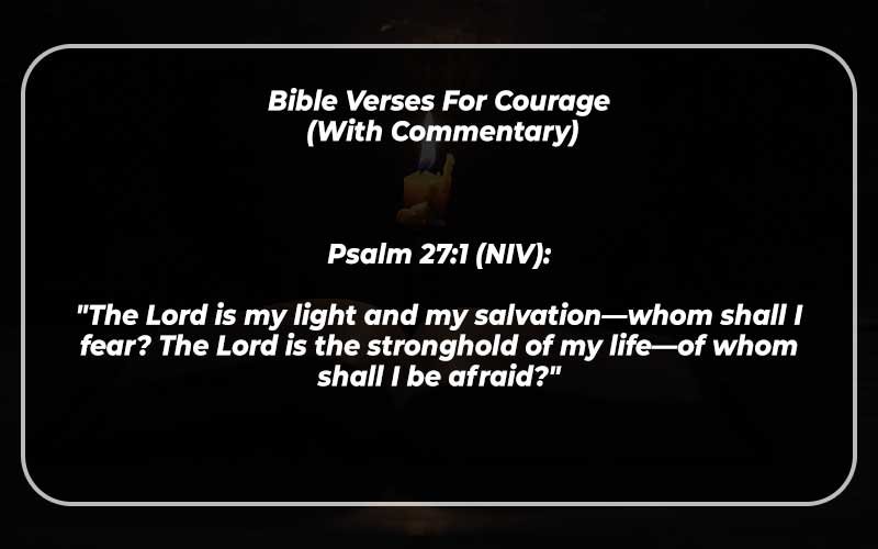 Bible Verses For Courage