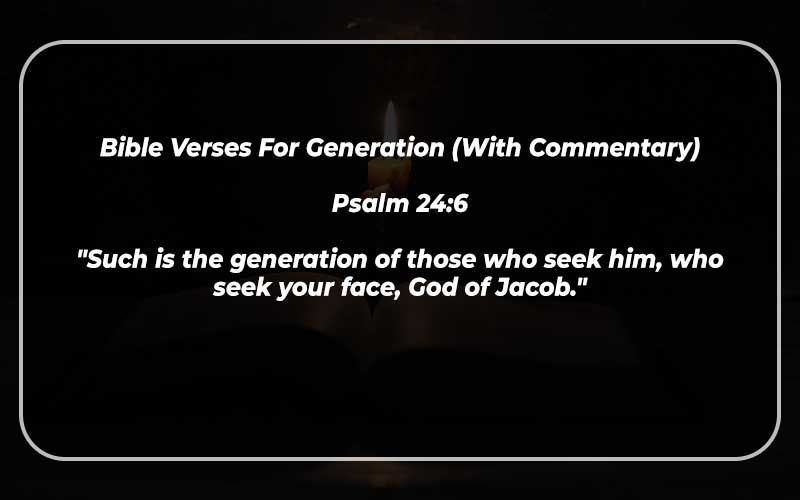 Bible Verses For Generation