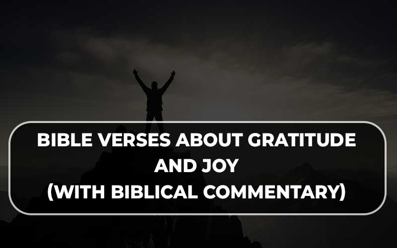 Bible verses about gratitude and joy