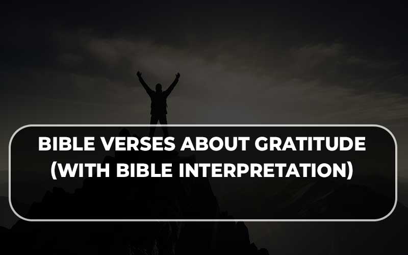 Bible verses about gratitude